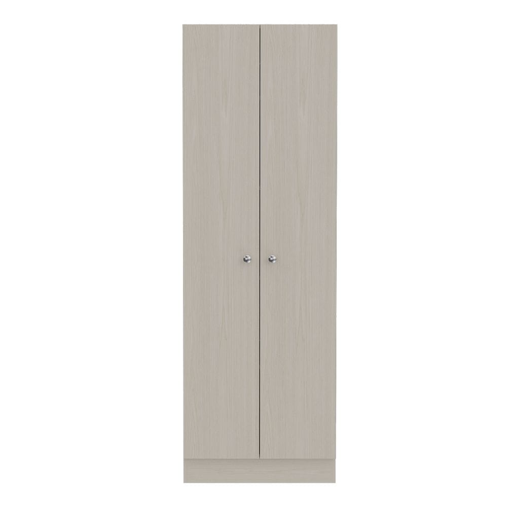 Buxton Rectangle 2-Door Tall Cabinet - White Washed Oak