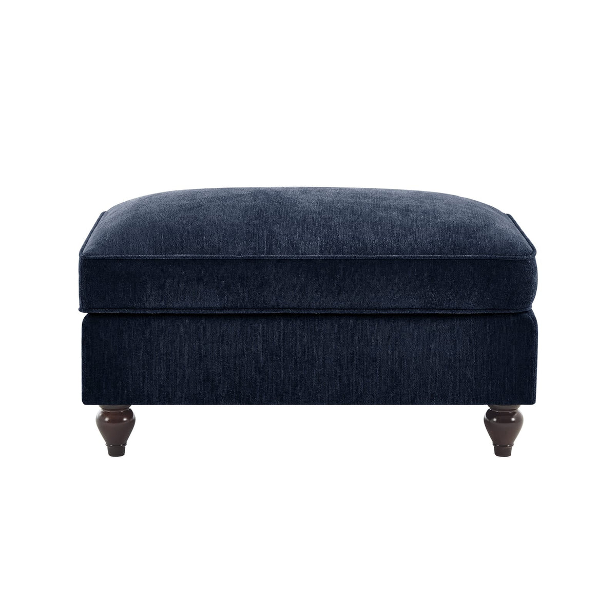 Blue Chenille Ottoman - 35.4" Sofa Ottoman