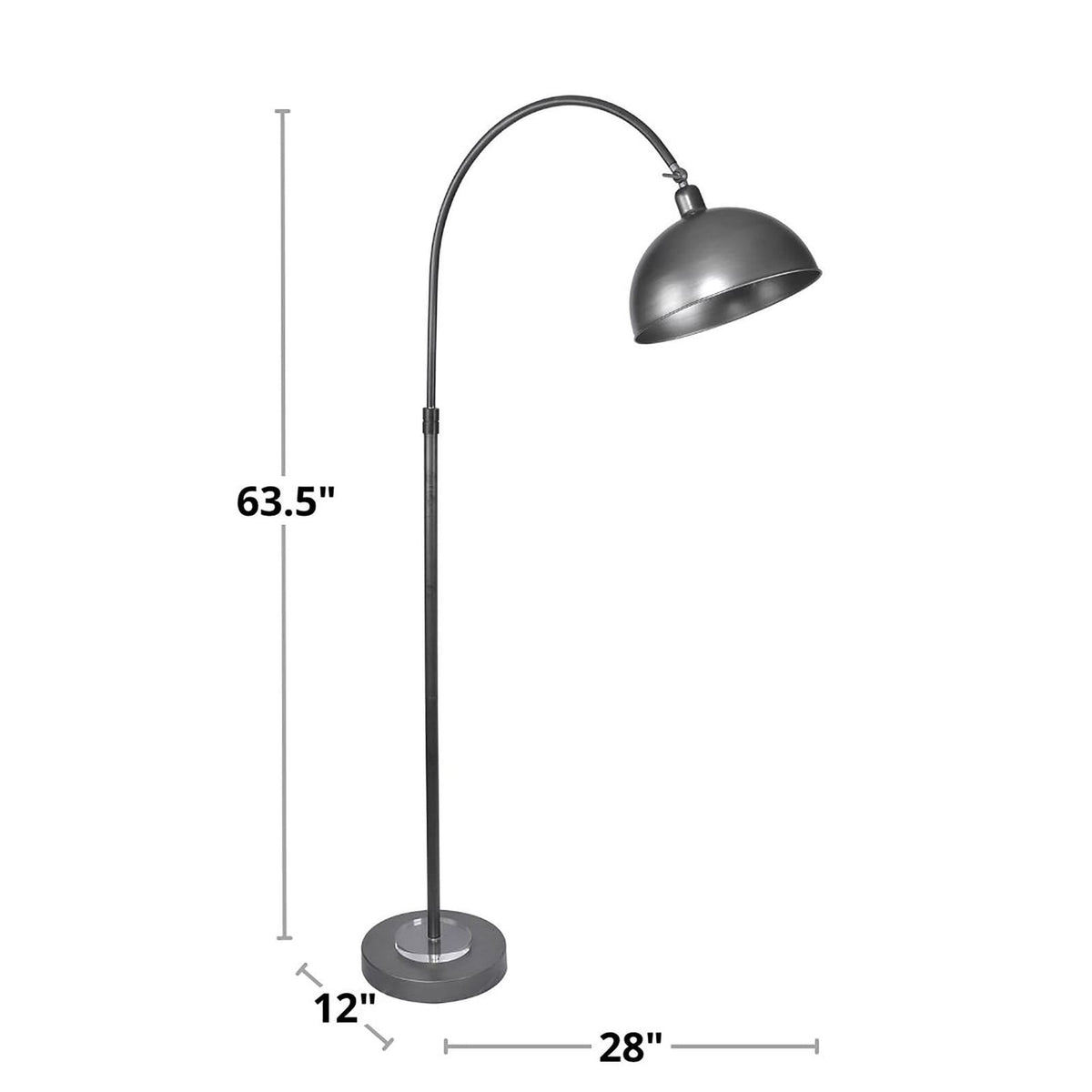 Clear Nickel Crystal Floor Lamp - Bedroom Lighting