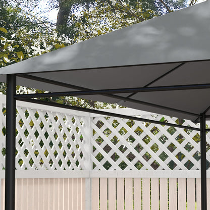 Outsunny 10' x 13' Gazebo Canopy Replacement - Gray Polyester