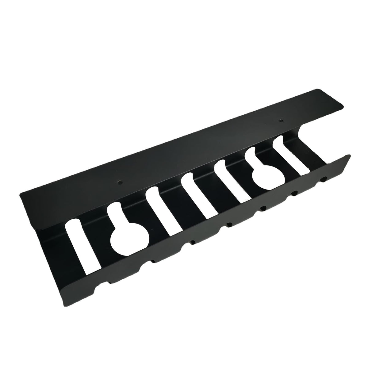 Metal Cable Management Rack - Black Under Desk Organizer