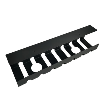 Metal Cable Management Rack - Black Under Desk Organizer