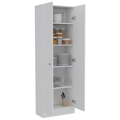 White Particle Board Storage Cabinet for Office or Pantry Use for Home Office