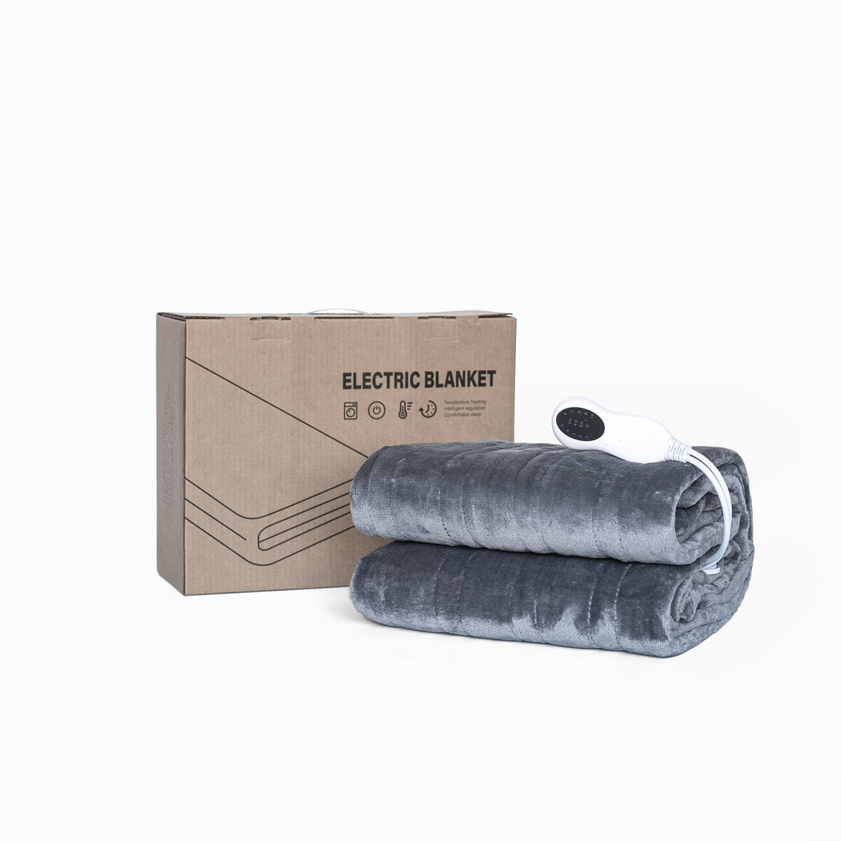 70x90 Grayish Flannelette Electric Blanket