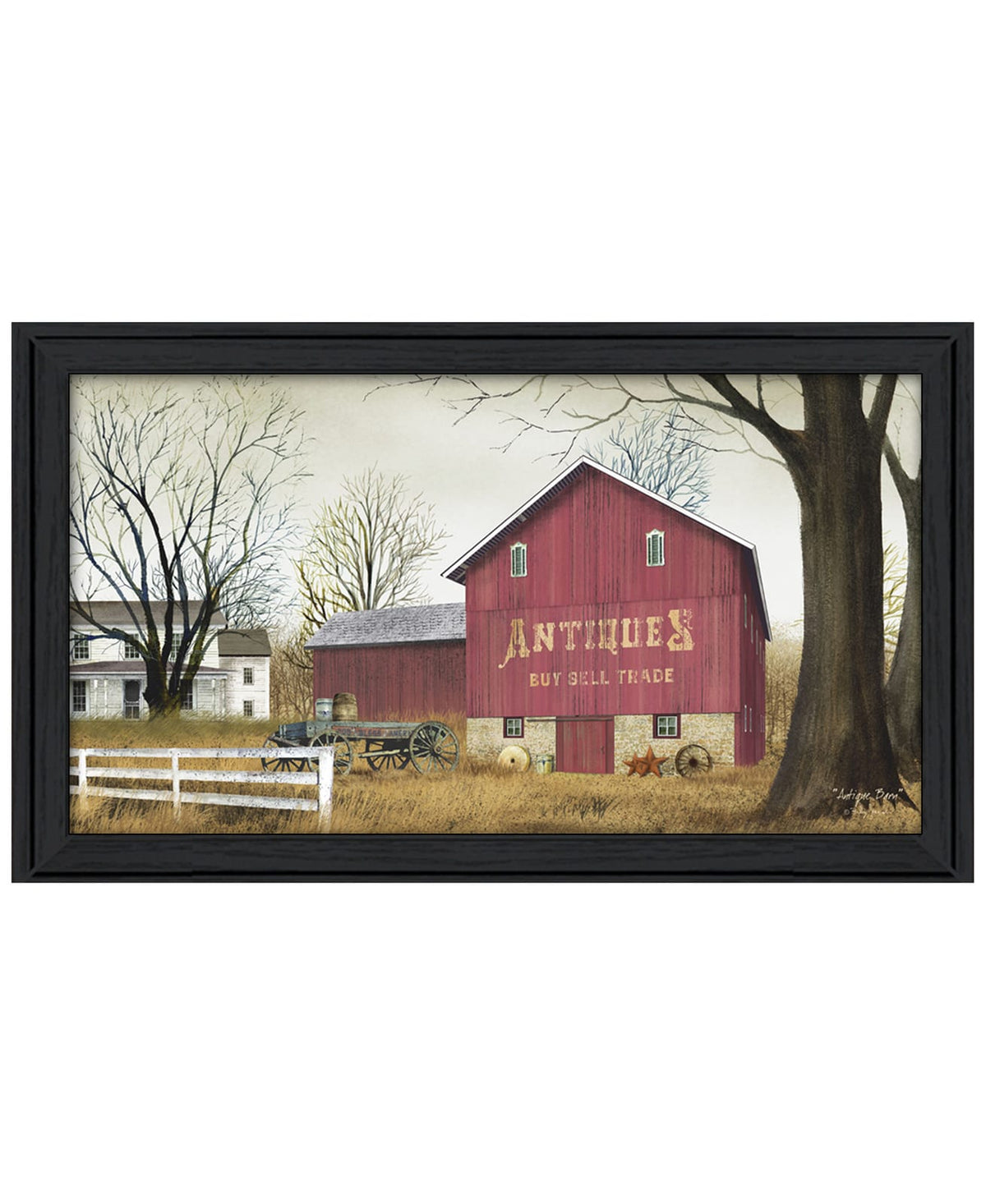 Black Frame Barn Wall Art Poster - Ready To Hang