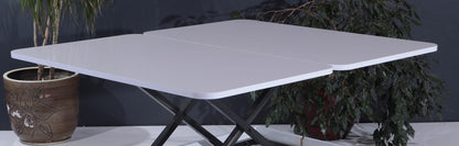 White Adjustable Height Coffee Table - Rectangular Desk