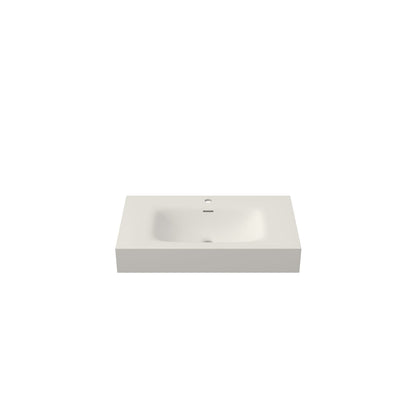 Matte White Stone Resin Bathroom Vanity - Durable & Flexible Sink