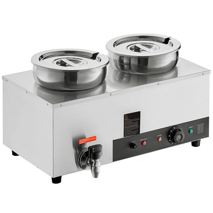Stainless Steel Soup Warmer - 7.4QT Bain Marie