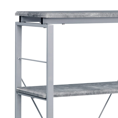 Contemporary Wood Metal 4 Shelf Display Bookshelf for Living Room