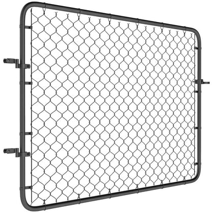 Black Steel Garden Gate - 26" to 70.9" Wide