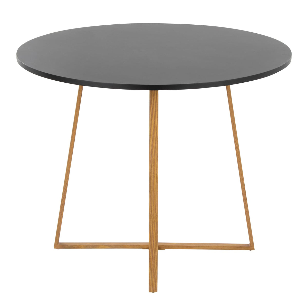 Round Black Dining Table - Seats Four