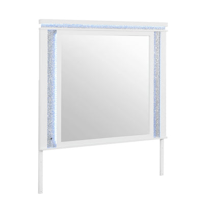 White LED Vanity Mirror - Attaches to Dresser