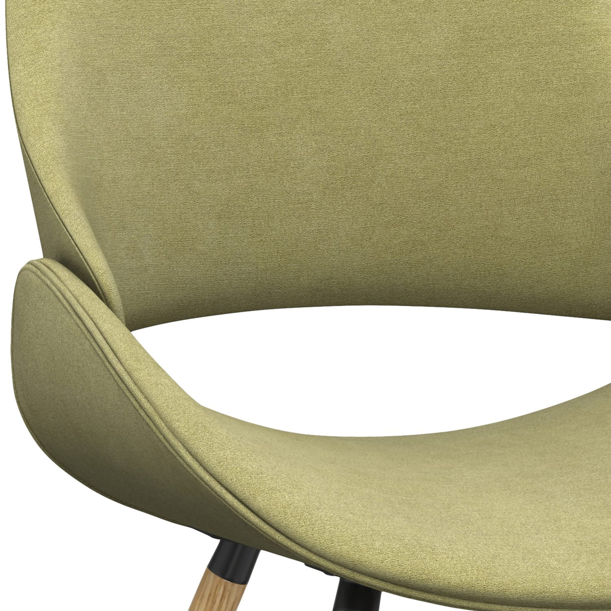 Malden Dining Chair - Acid Green Wood Frame