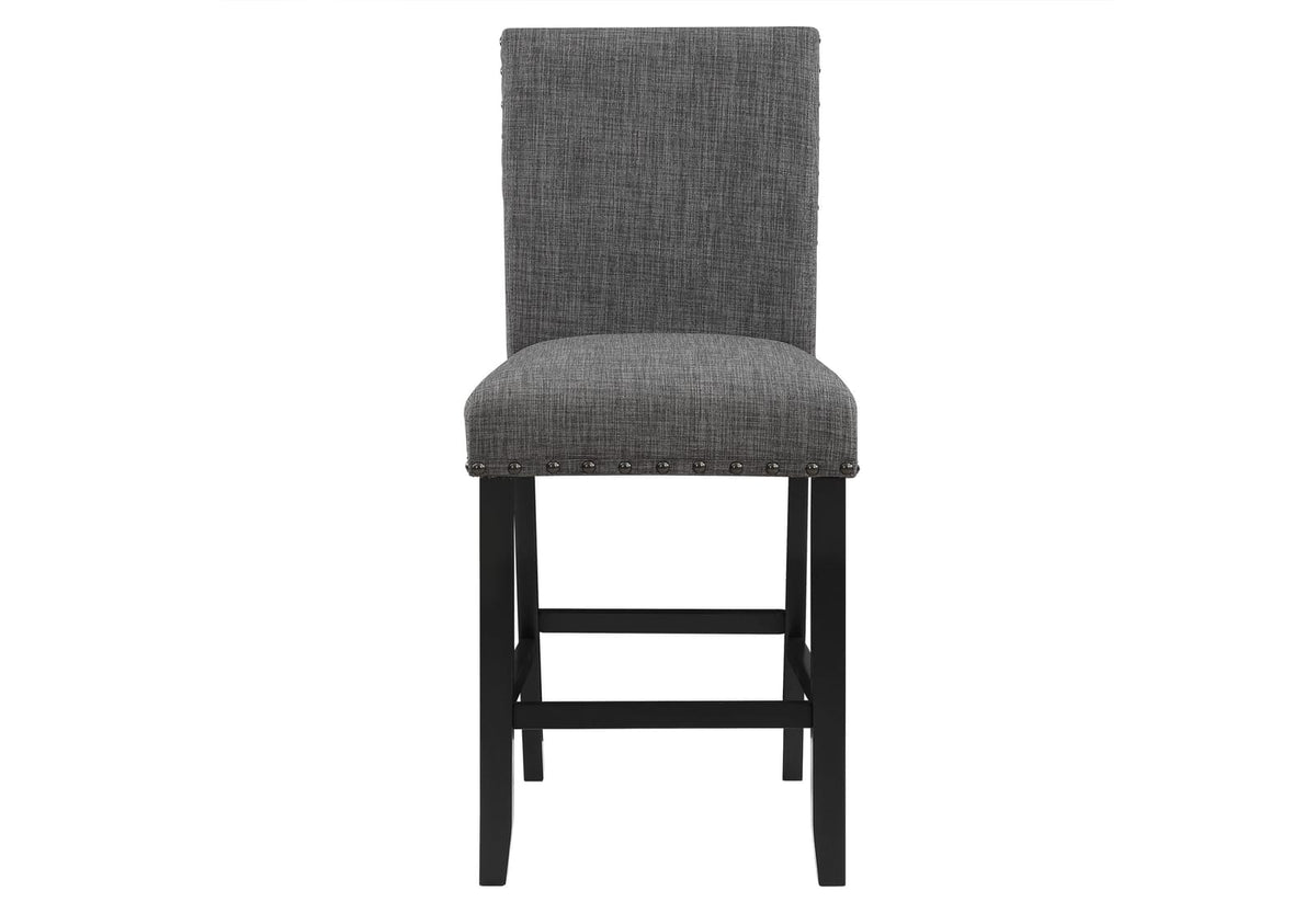 Round Brown Dining Table with Chairs - 42"