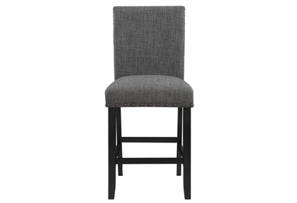 Round Brown Dining Table with Chairs - 42"
