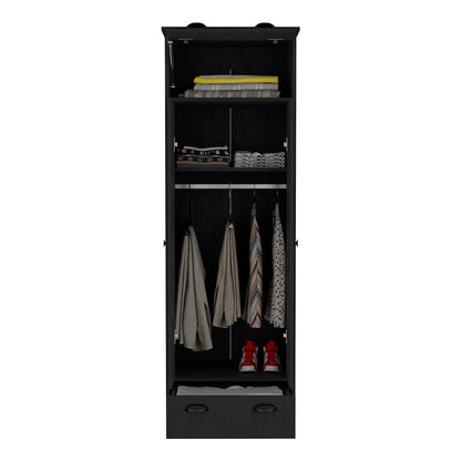 Dumas Armoire - Black Bedroom Storage