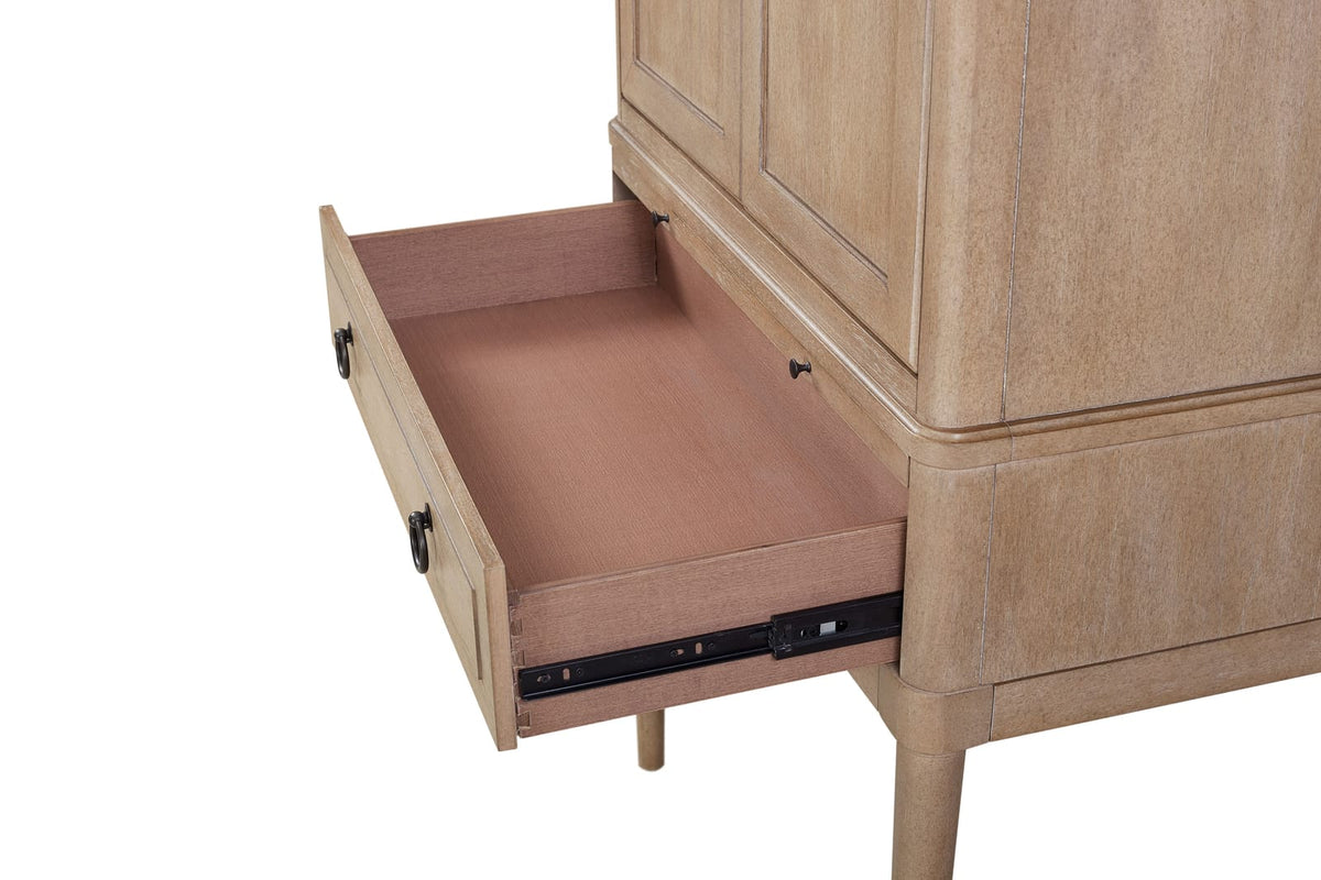 Bar Cabinet in Sand - Storage & Wine Display