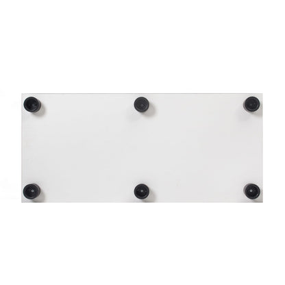 LED Glass Cabinet Display Case - 4 Shelves Black