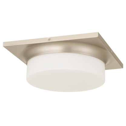 13-in Brushed Nickel LED Flush Mount - Bedroom Lighting