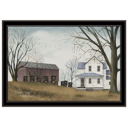 Black Framed Wall Art Print for Bedroom Decor