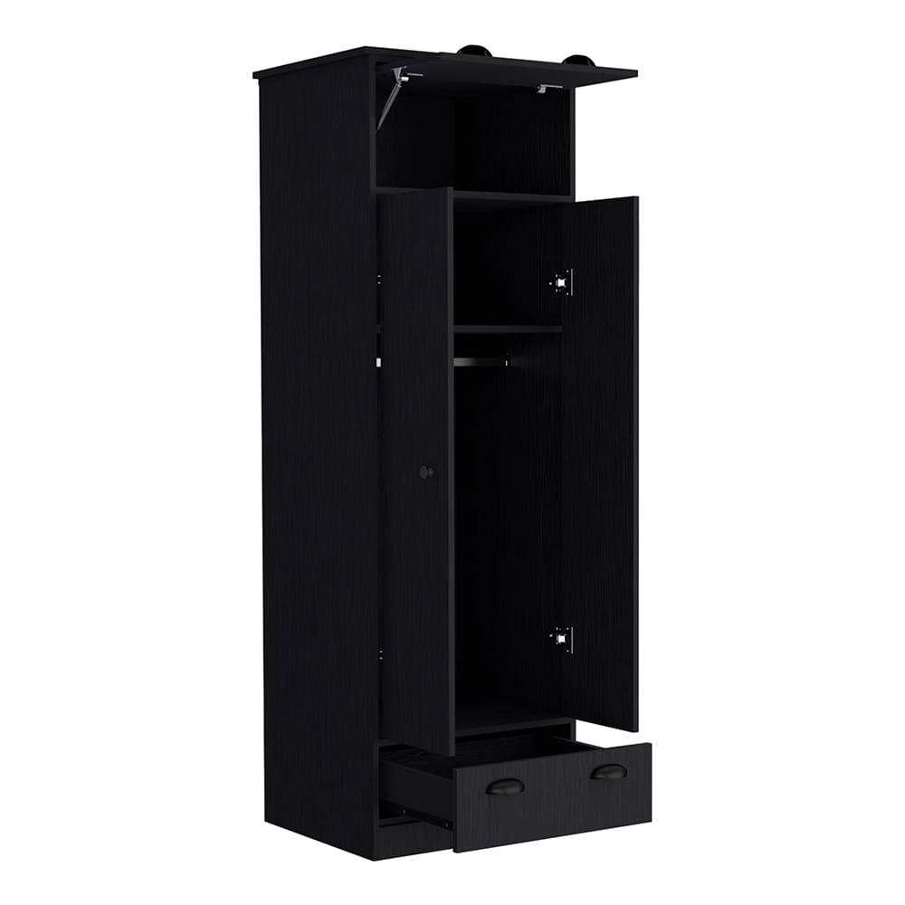 Dumas Armoire - Black Bedroom Storage