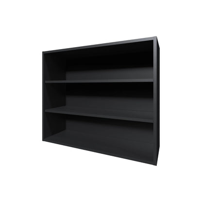 Wenge Wall Cabinet - Open Storage & Shelves