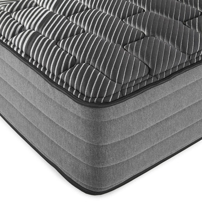 14" Pure Ice Lux Firm Quilted Full Mattress - Black Foam Spring