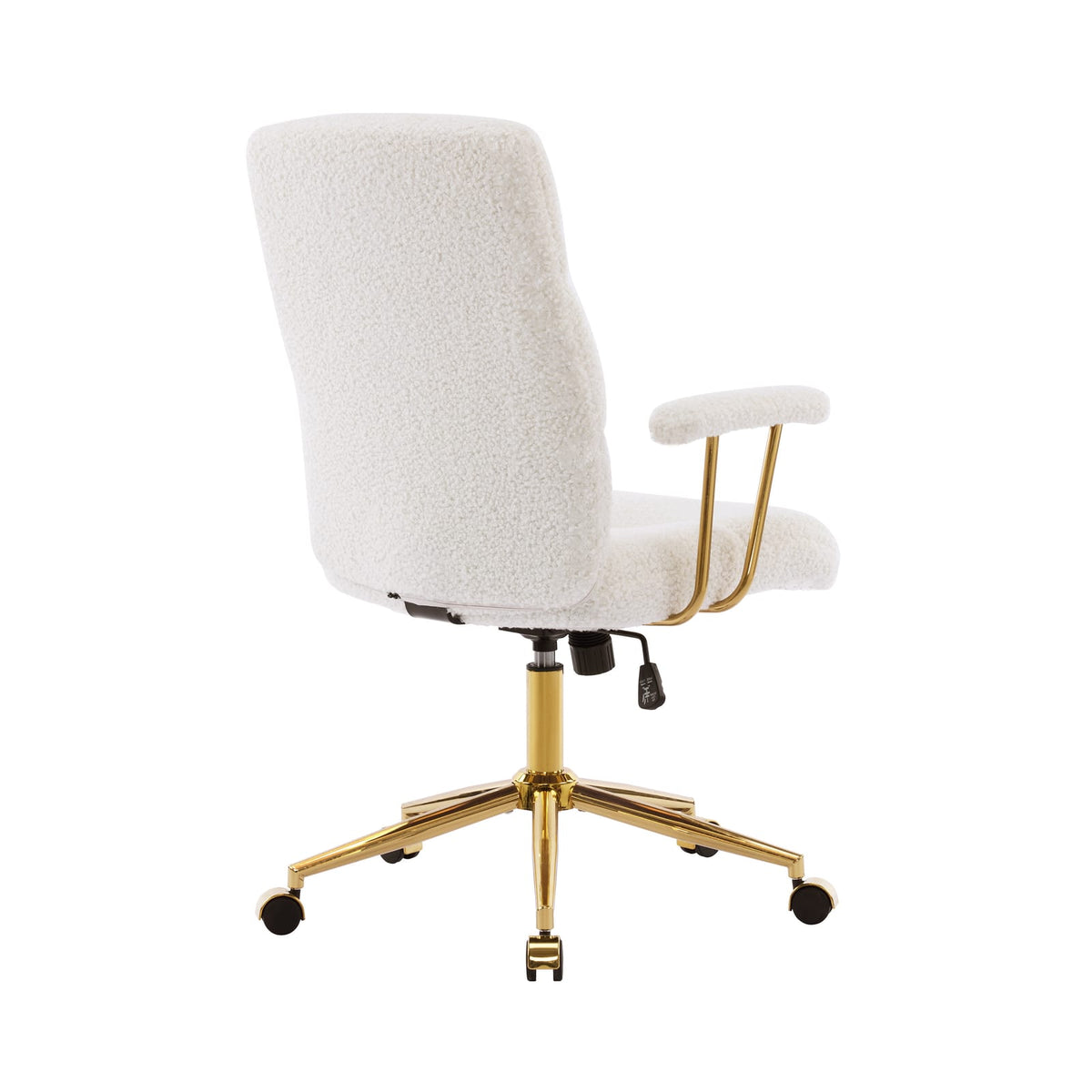 White Modern Office Chair Adjustable Height Desk Chair