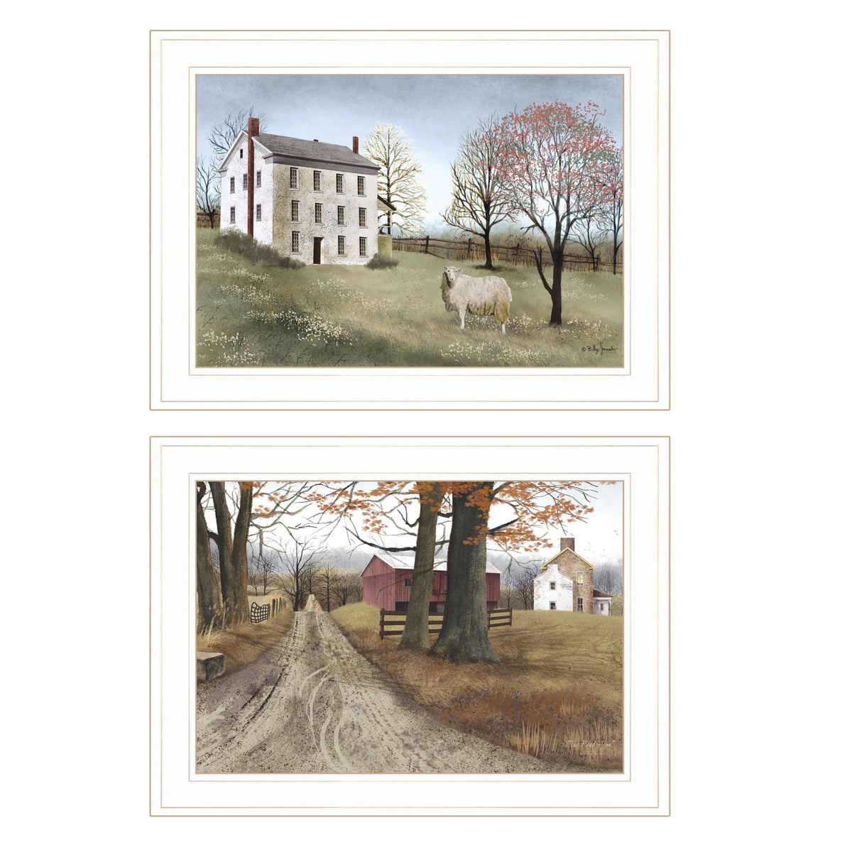 White Road Home 2 Piece Vignette Wall Art by Billy Jacobs