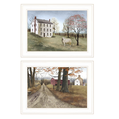 White Road Home 2 Piece Vignette Wall Art by Billy Jacobs