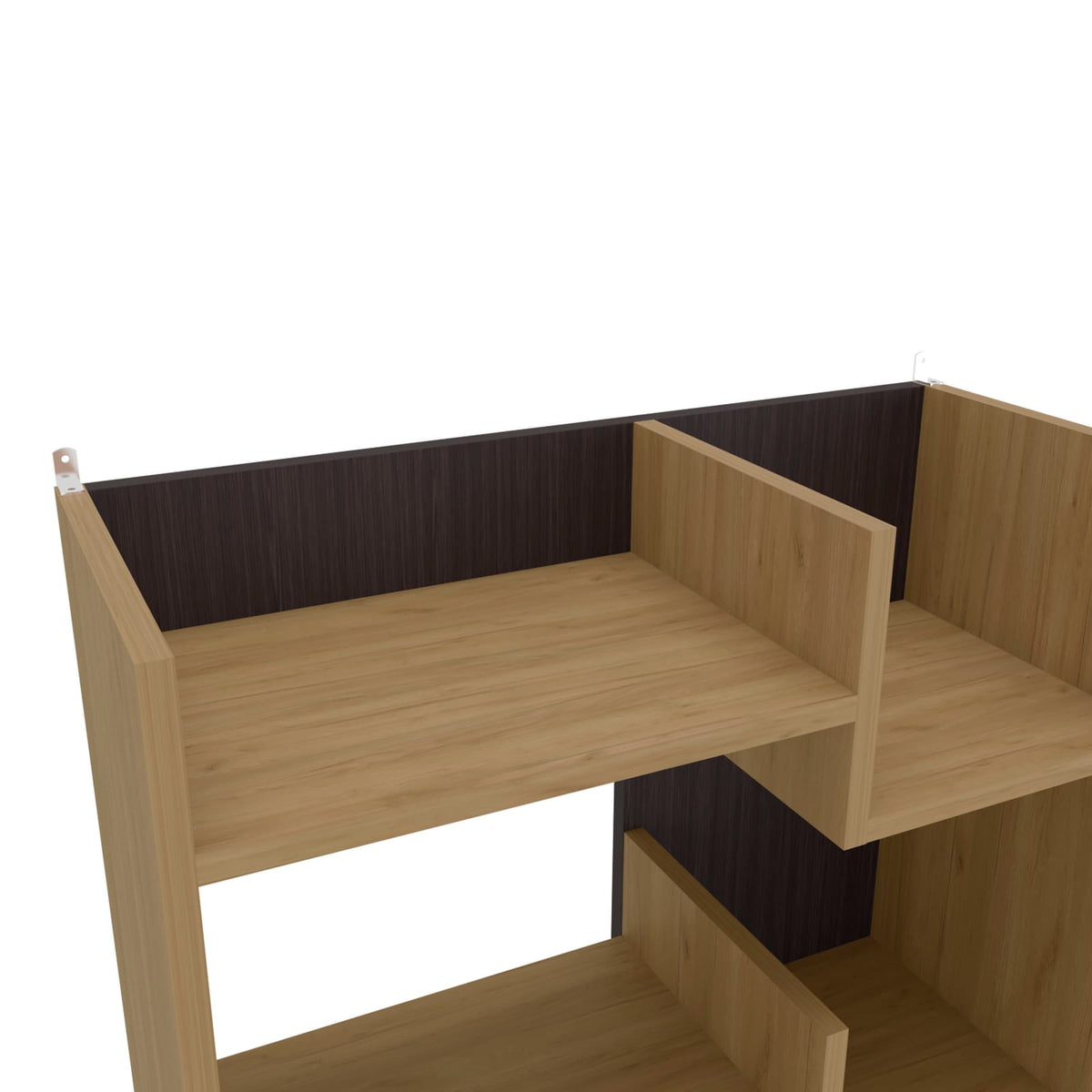 Modern Light Oak Particle Board Storage Cabinet for Office Workspace