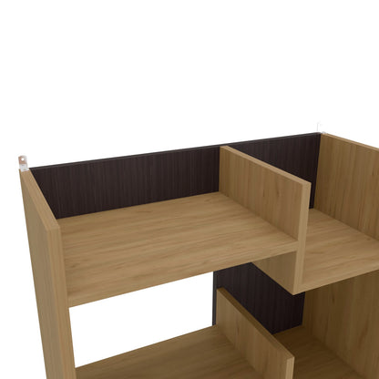 Modern Light Oak Particle Board Storage Cabinet for Office Workspace