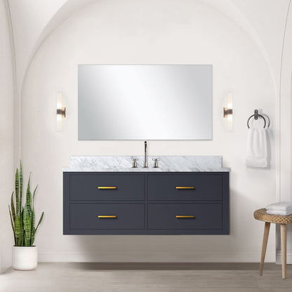 48 Inch Blue Bathroom Vanity Cabinet with Storage