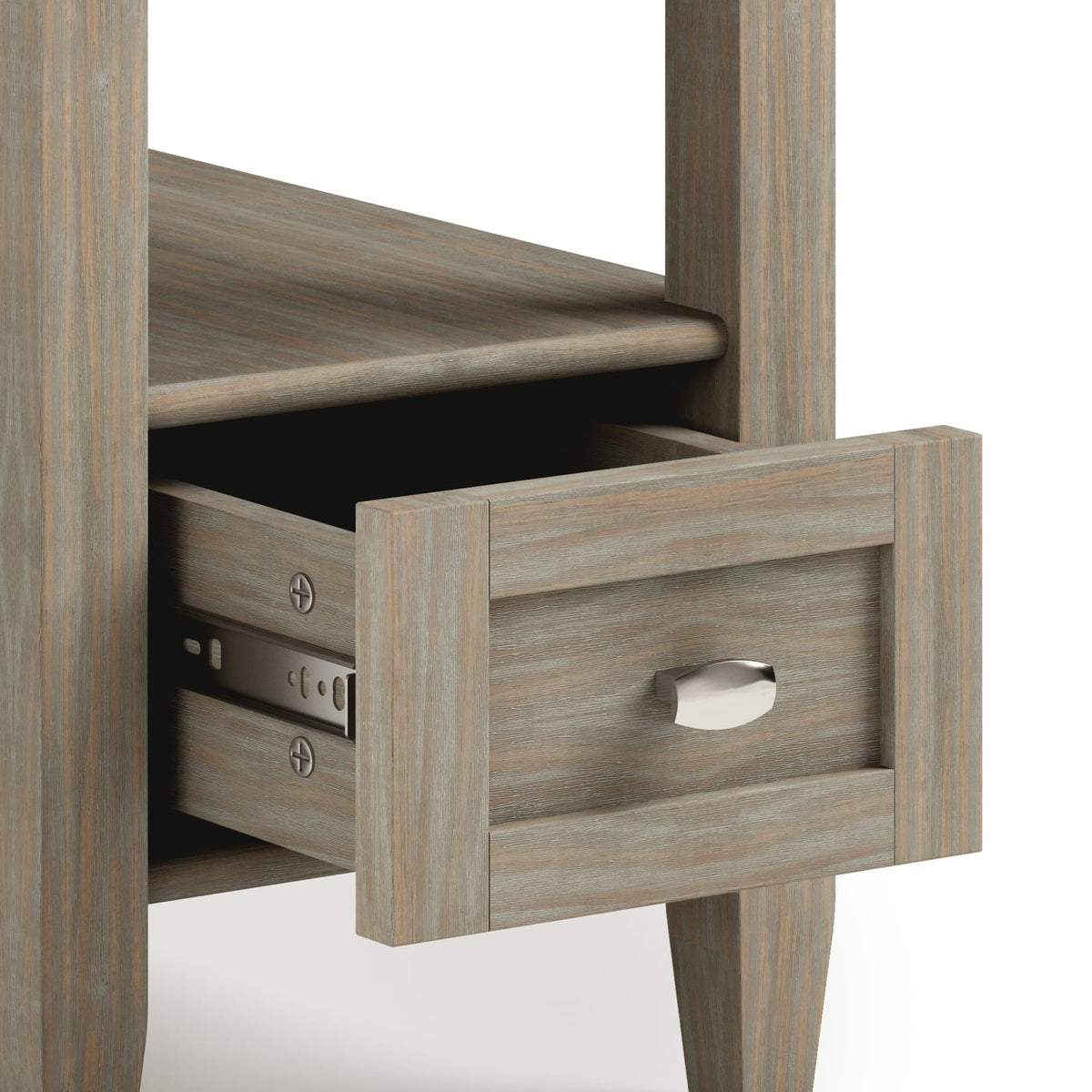 Solid Wood Side Table with Drawer for Guest Room Decor for Living Room