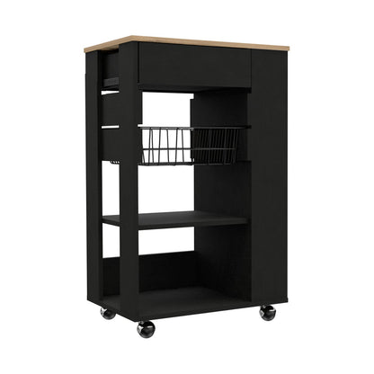 Kitchen Cart Sonex - Light Oak Kitchen Island with Storage
