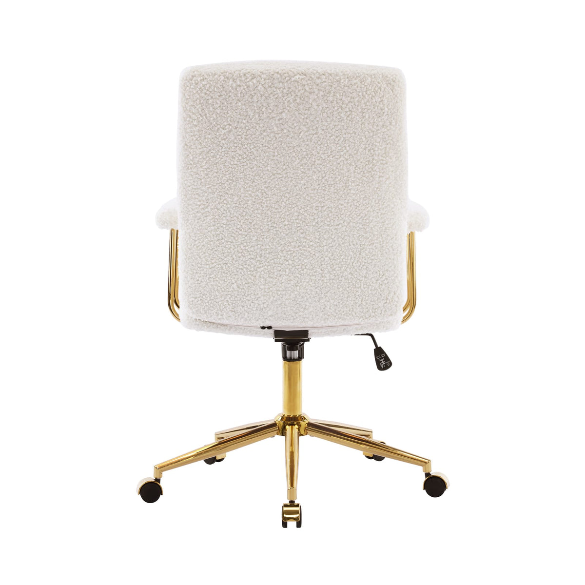 White Modern Office Chair Adjustable Height Desk Chair
