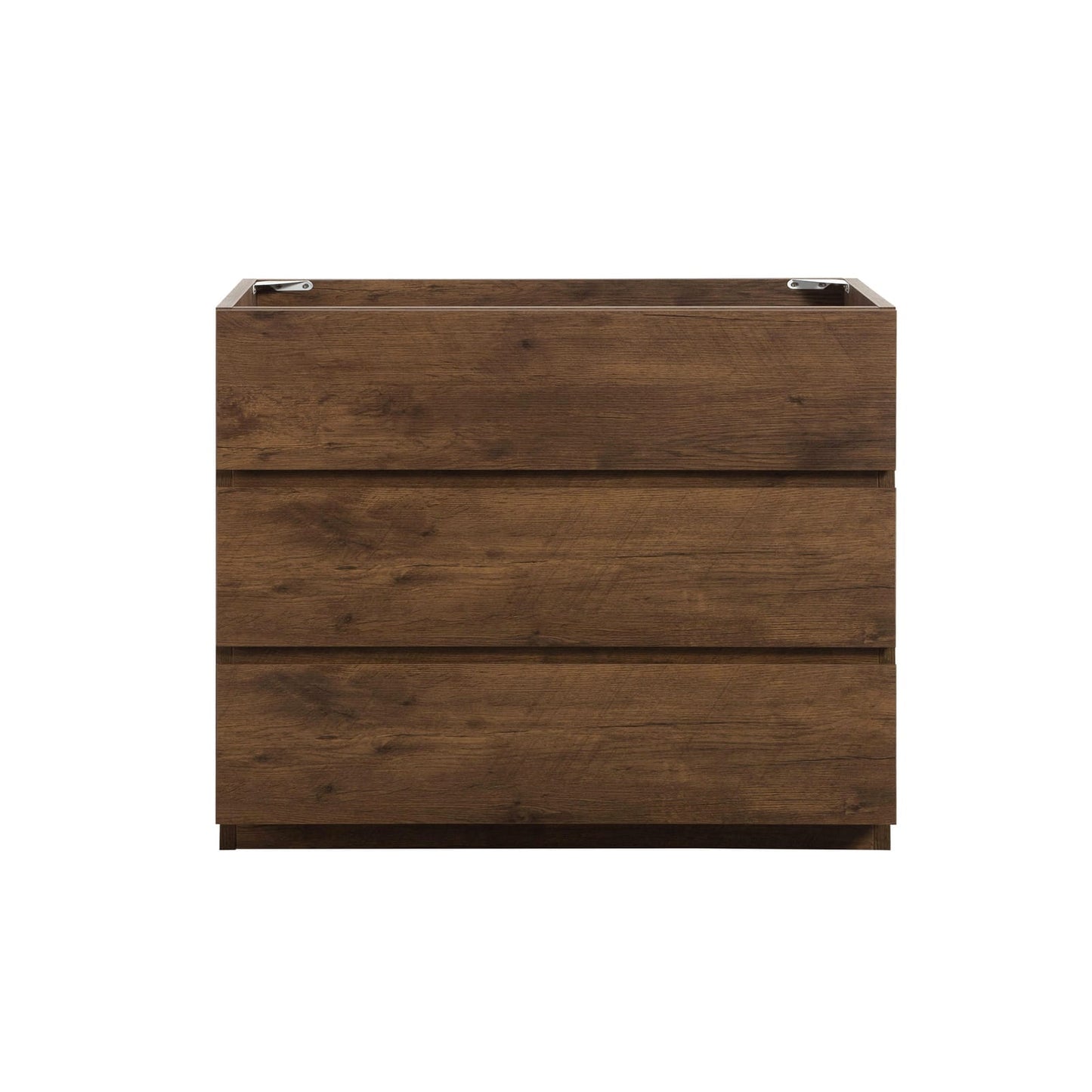 Walnut Bathroom Vanity - Max Storage, Handle-Free