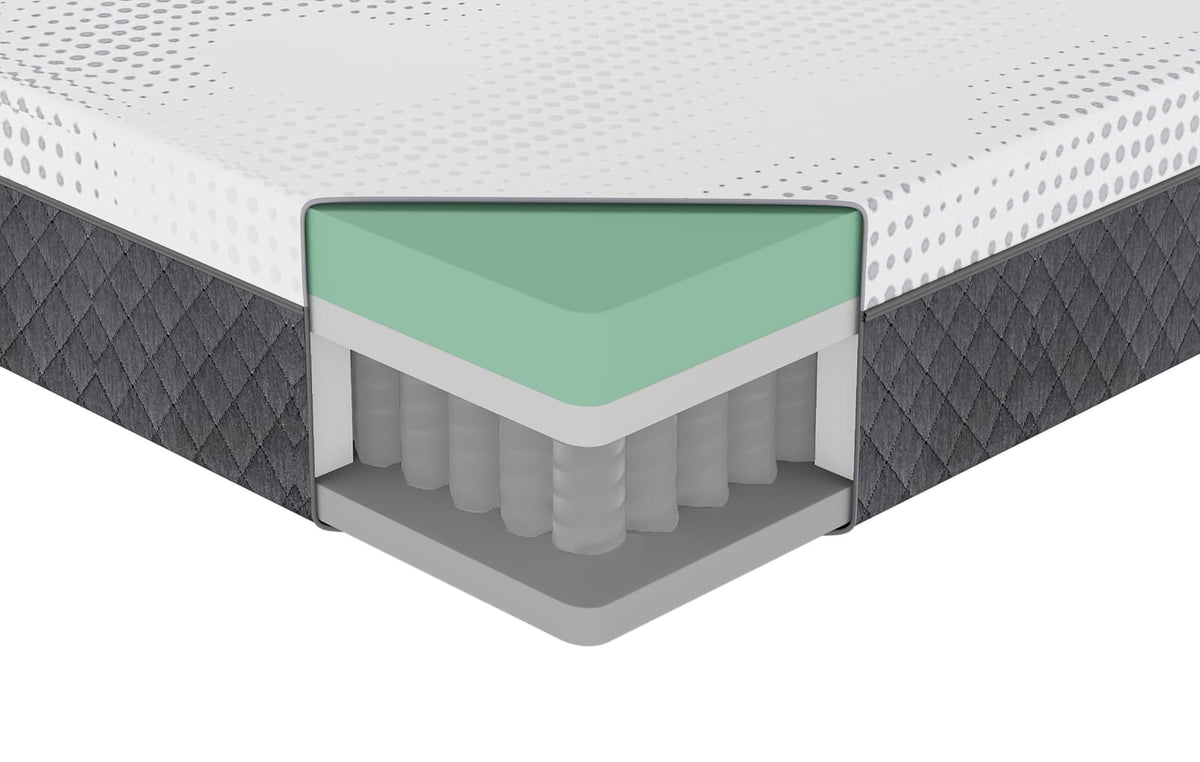 Queen Size Foam Spring Mattress - White