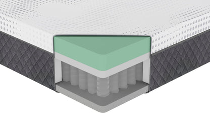Queen Size Foam Spring Mattress - White