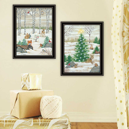 Trendy Woodland Wall Art - Multi-Colored Prints for Living Room & Bedroom