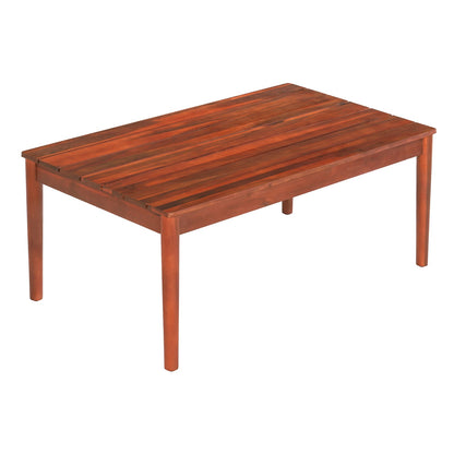 Rustic Mahogany Acacia Wood Outdoor Coffee Table for Garden Patio