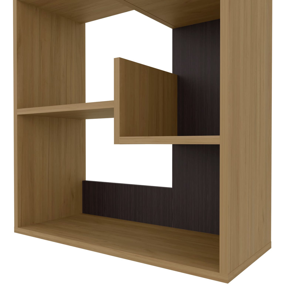 Modern Light Oak Particle Board Storage Cabinet for Office Workspace
