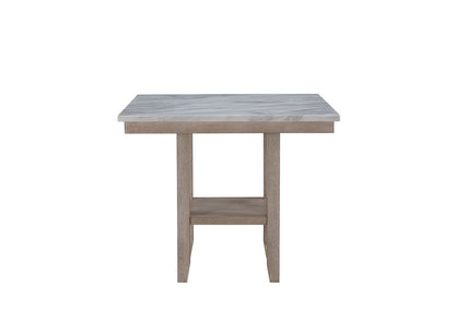 Natural Rubberwood Square Dining Table for Casual Dining Room