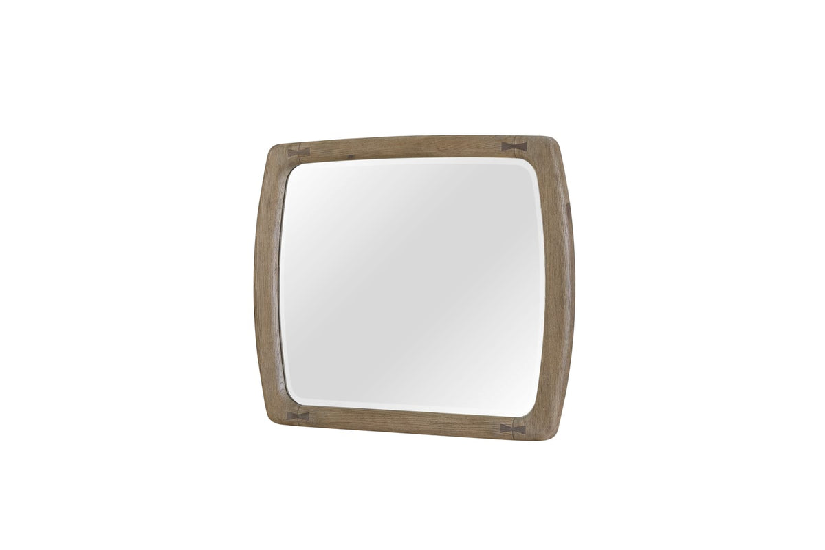 English Knotty Oak Mirror with Bowties - Vanity & Dresser Mirrors