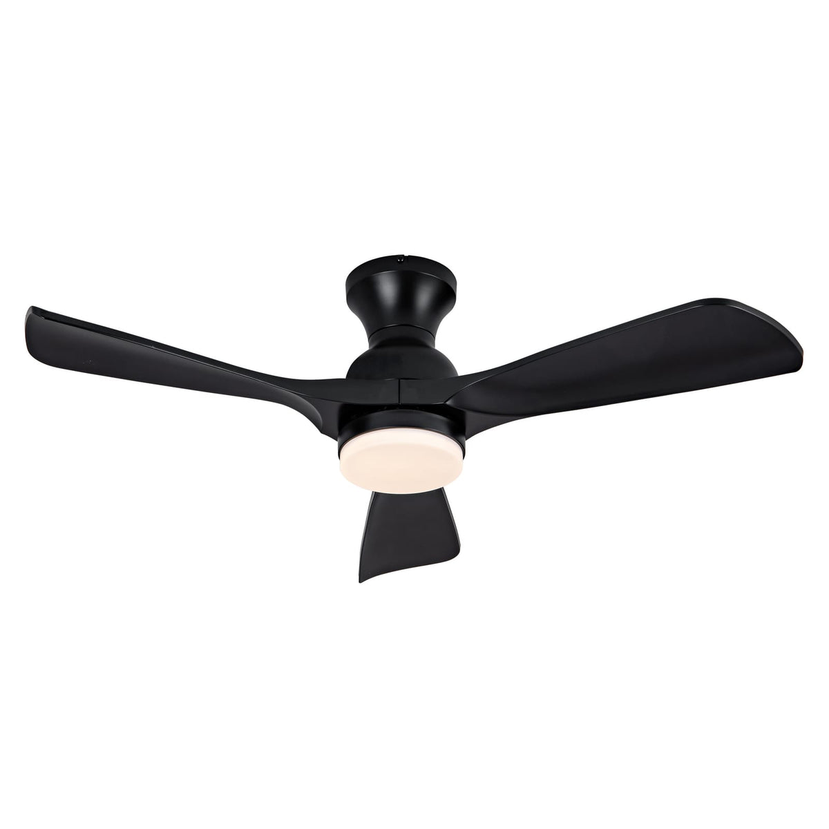42 Inch Black Ceiling Fan with LED Light - Remote Control