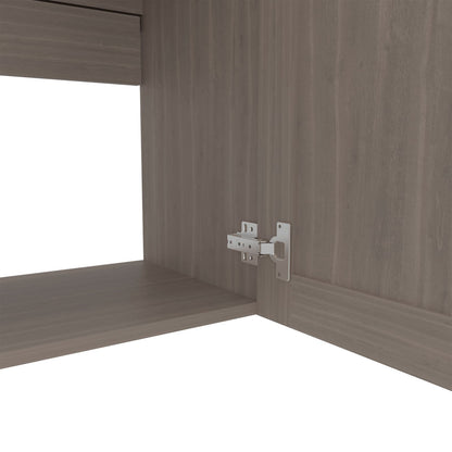 White Oak 2 Door Kitchen Cabinet for Storage and Organization for Living Room