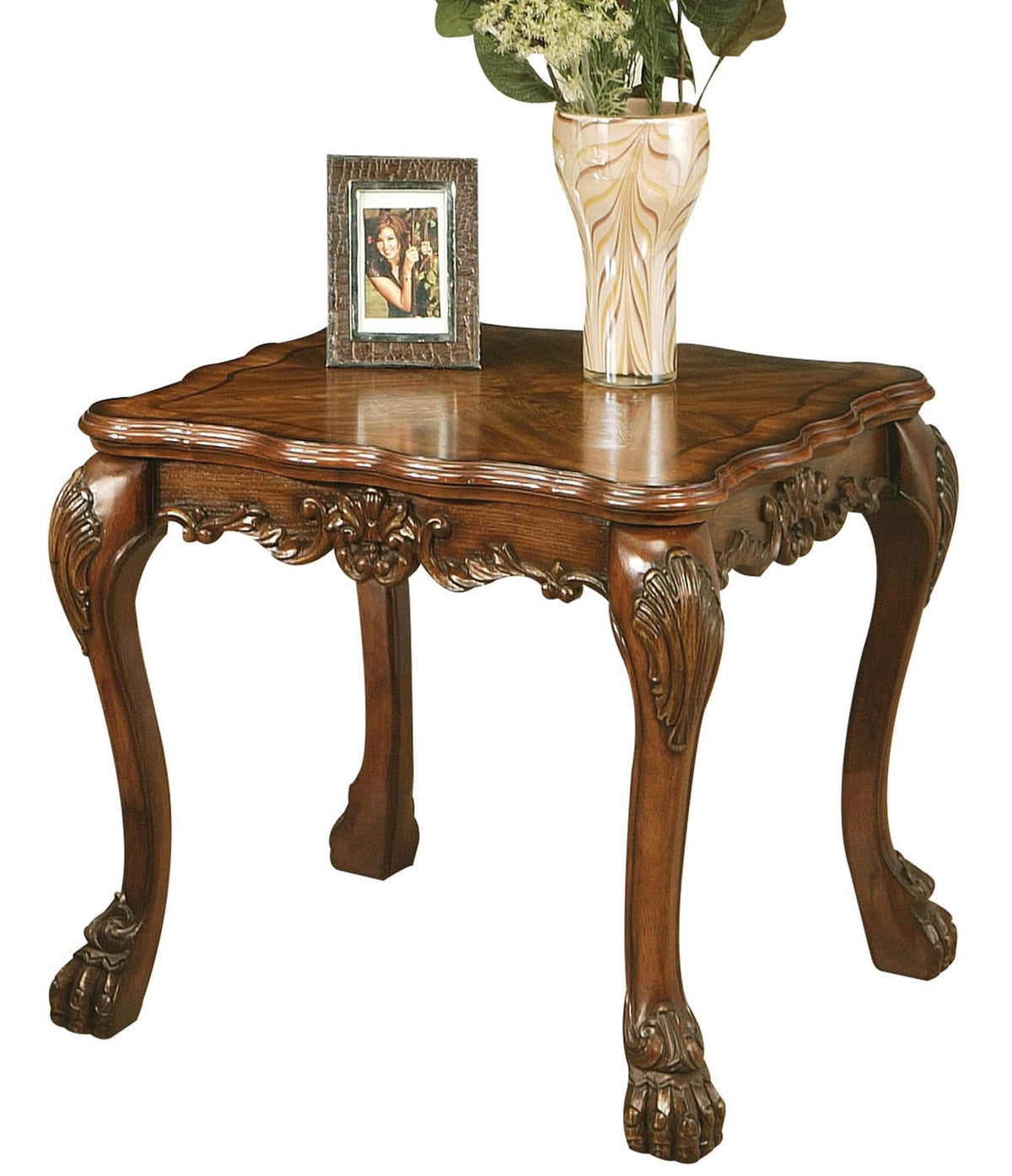 Cherry Square End Table - 28" Solid Wood