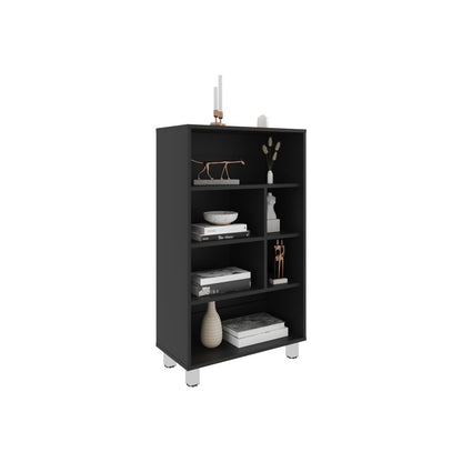 Black 40" Tall File Cabinet - Compact Storage for Home Office