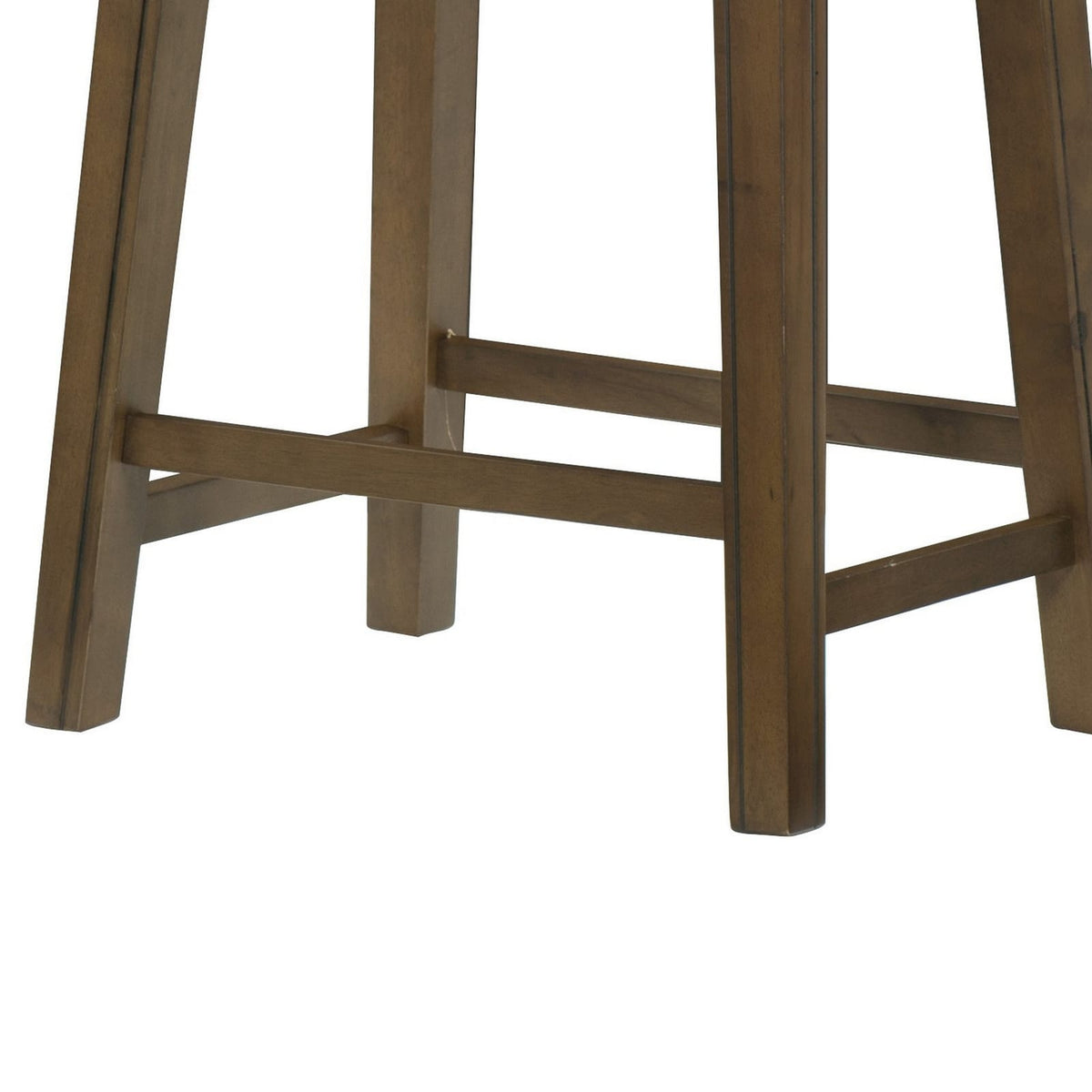 Brown Gray Counter Height Stool - 26 Inch Wood Seat
