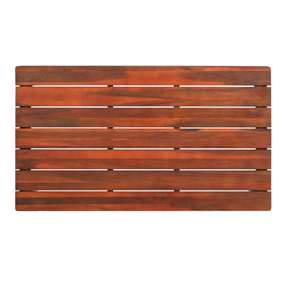 Rustic Mahogany Acacia Wood Outdoor Coffee Table for Garden Patio